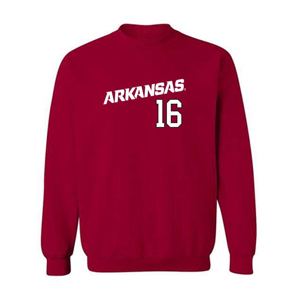 Arkansas - NCAA Baseball : Christian Turner - Replica Shersey Crewneck Sweatshirt Replica Shersey-0