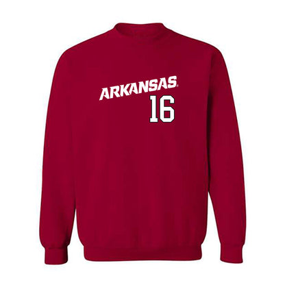 Arkansas - NCAA Baseball : Christian Turner - Replica Shersey Crewneck Sweatshirt Replica Shersey-0