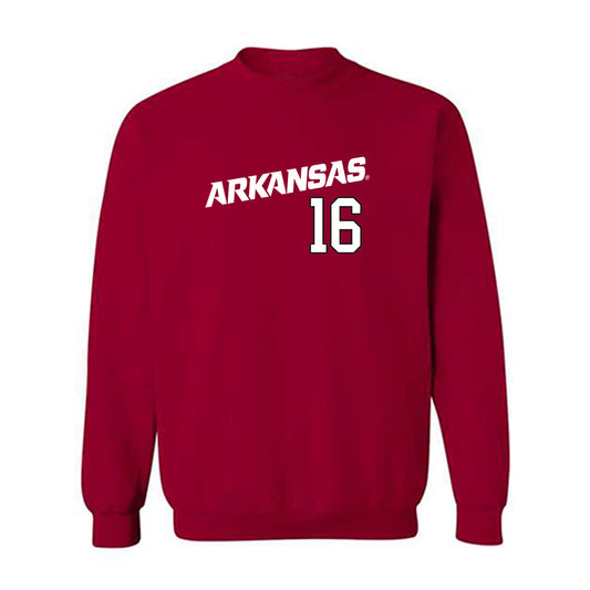 Arkansas - NCAA Baseball : Christian Turner - Replica Shersey Crewneck Sweatshirt Replica Shersey-0