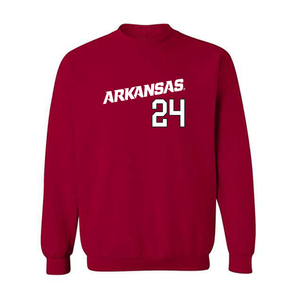 Arkansas - NCAA Baseball : Landon Schaefer - Replica Shersey Crewneck Sweatshirt Replica Shersey-0