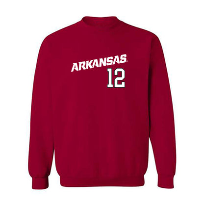 Arkansas - NCAA Baseball : Carter Rutenbar - Replica Shersey Crewneck Sweatshirt Replica Shersey-0
