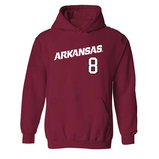 Arkansas - NCAA Baseball : Camden Kozeal - Replica Shersey Hooded Sweatshirt Replica Shersey-0