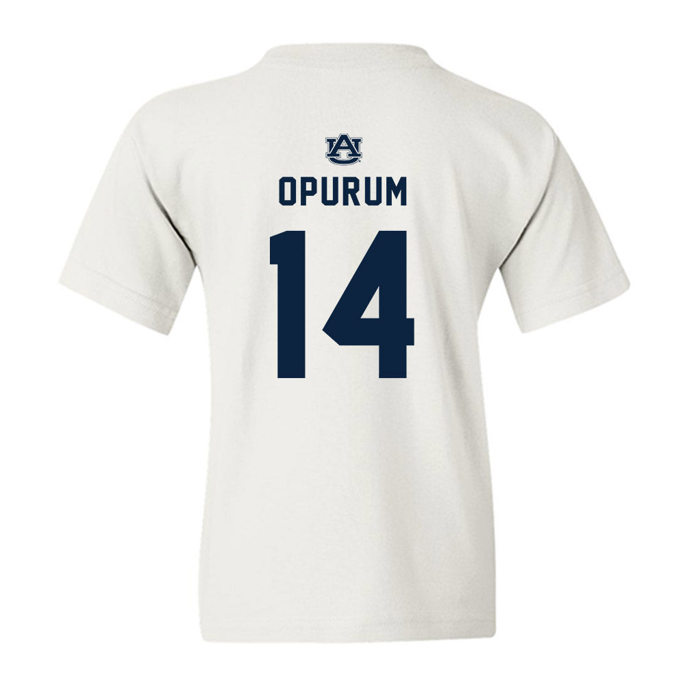 Auburn - NCAA Men's Basketball : Macdonald Opurum - Replica Shersey Youth T-Shirt-1