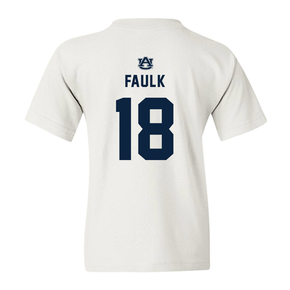 Auburn - NCAA Football : J.J. Faulk - Replica Shersey Youth T-Shirt-1