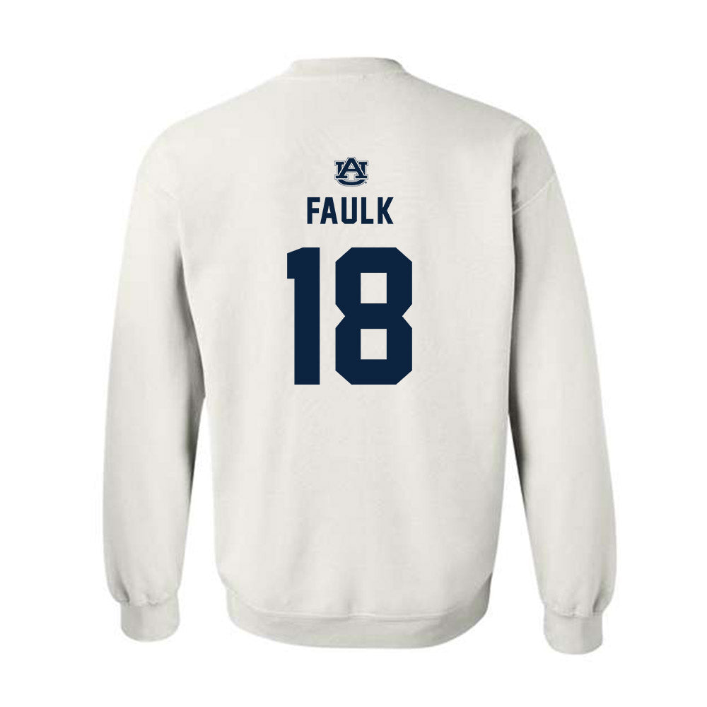 Auburn - NCAA Football : J.J. Faulk - Replica Shersey Crewneck Sweatshirt-1