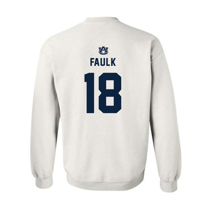 Auburn - NCAA Football : J.J. Faulk - Replica Shersey Crewneck Sweatshirt-1