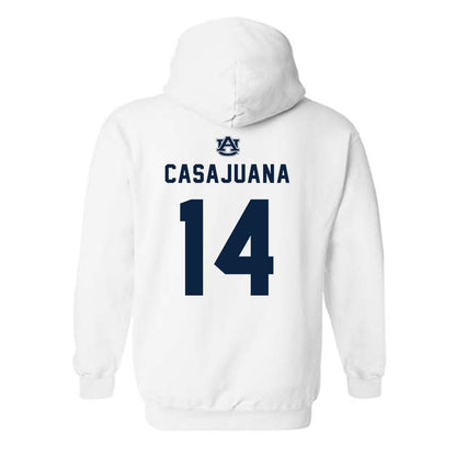Auburn - NCAA Women's Soccer : Clara Casajuana - Replica Shersey Hooded Sweatshirt-1