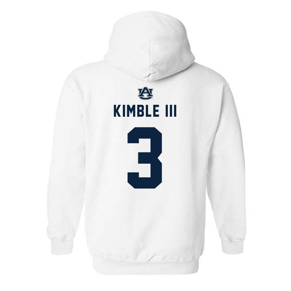 Auburn - NCAA Men's Basketball : George Kimble III - Replica Shersey Hooded Sweatshirt-1