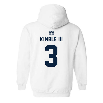 Auburn - NCAA Men's Basketball : George Kimble III - Replica Shersey Hooded Sweatshirt-1