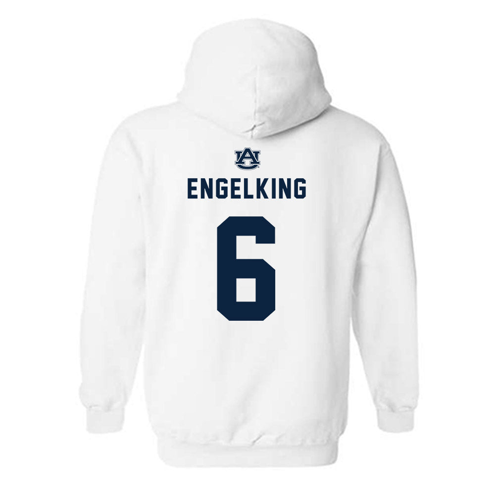 Auburn - NCAA Women's Soccer : Holly Engelking - Replica Shersey Hooded Sweatshirt-1
