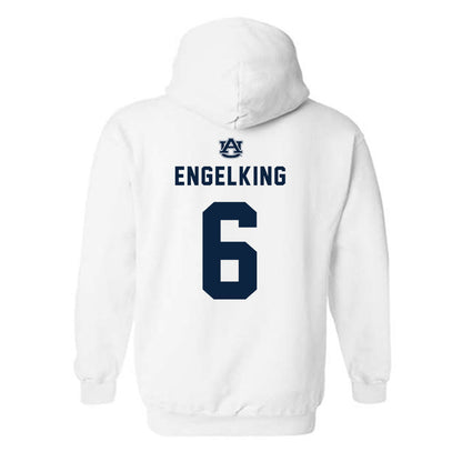Auburn - NCAA Women's Soccer : Holly Engelking - Replica Shersey Hooded Sweatshirt-1