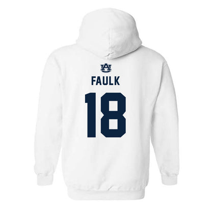 Auburn - NCAA Football : J.J. Faulk - Replica Shersey Hooded Sweatshirt-1