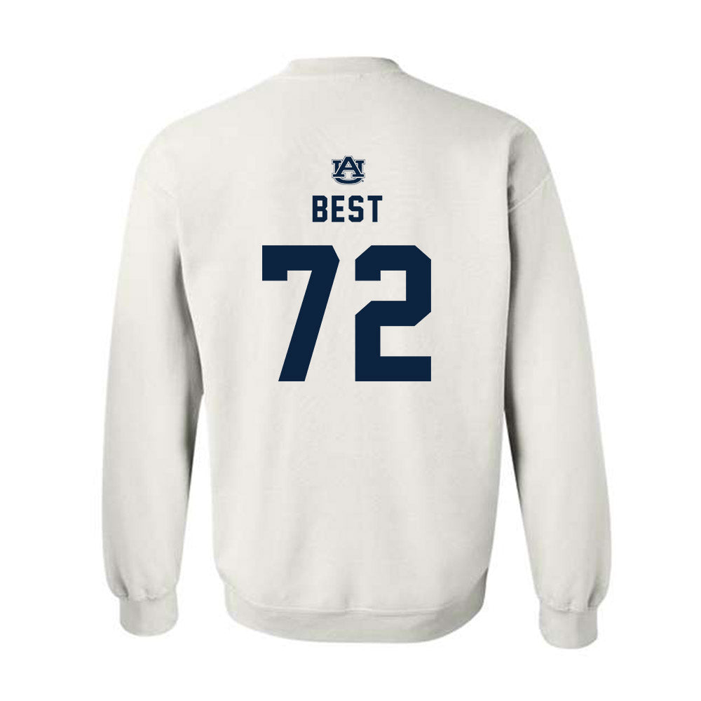Auburn - NCAA Football : Cole Best - Replica Shersey Crewneck Sweatshirt-1