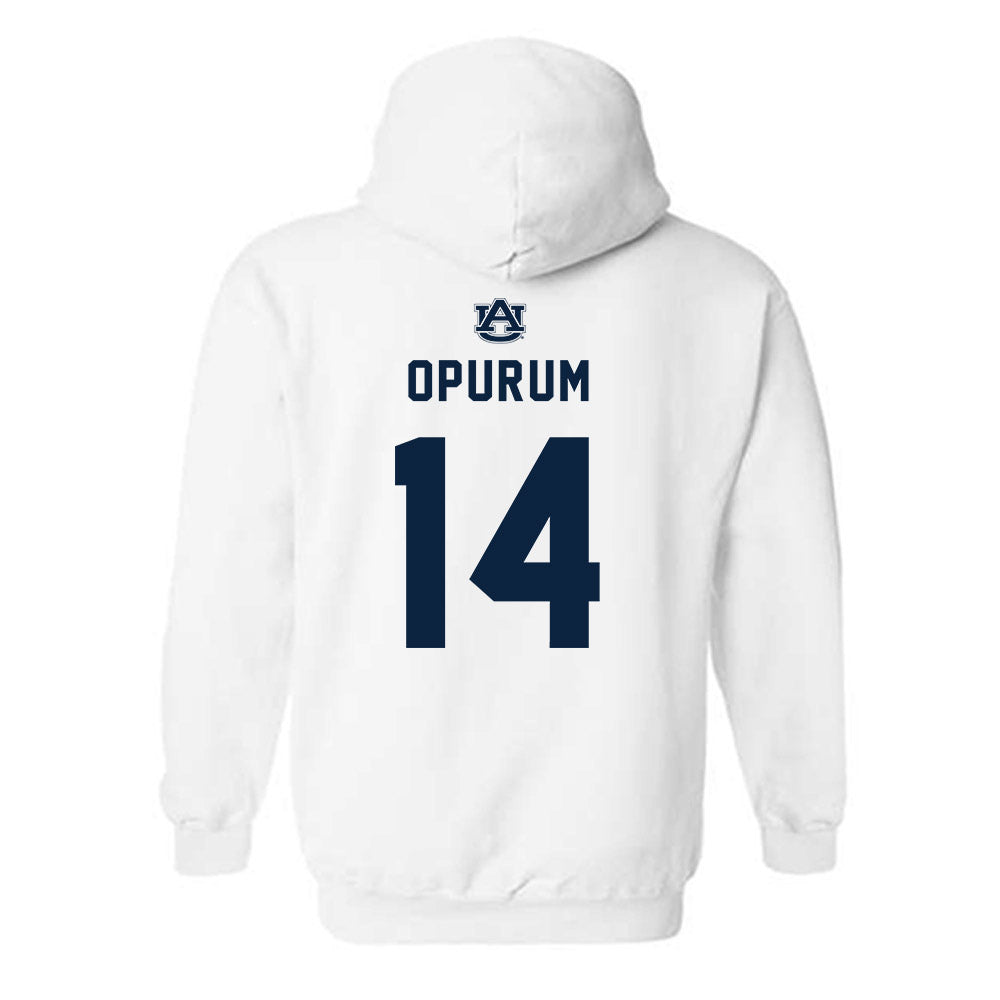 Auburn - NCAA Men's Basketball : Macdonald Opurum - Replica Shersey Hooded Sweatshirt-1