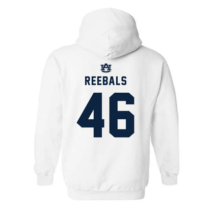 Auburn - NCAA Football : Grey Reebals - Replica Shersey Hooded Sweatshirt-1