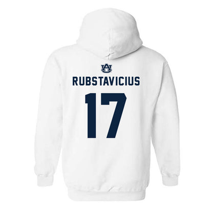 Auburn - NCAA Men's Basketball : Mantas Rubstavicius - Replica Shersey Hooded Sweatshirt-1