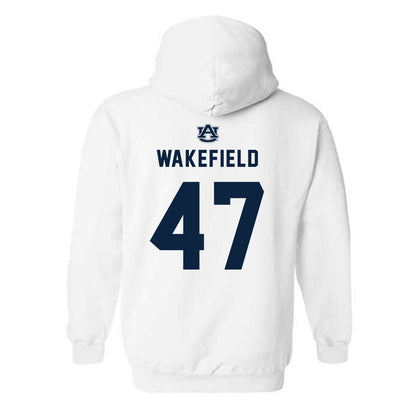 Auburn - NCAA Football : Travis Wakefield - Replica Shersey Hooded Sweatshirt-1