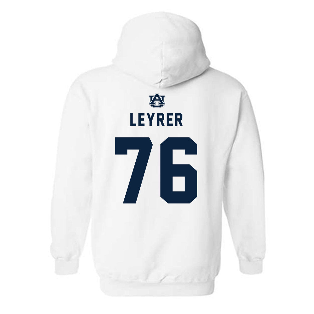Auburn - NCAA Football : Jack Leyrer - Replica Shersey Hooded Sweatshirt-1