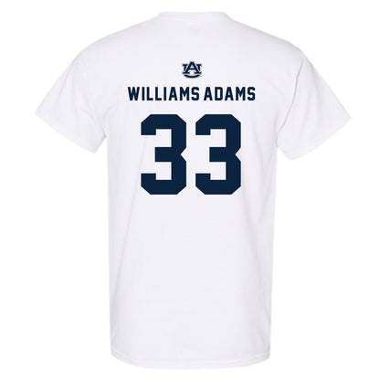 Auburn - NCAA Men's Basketball : Sebastian Williams-Adams - Replica Shersey T-Shirt-1