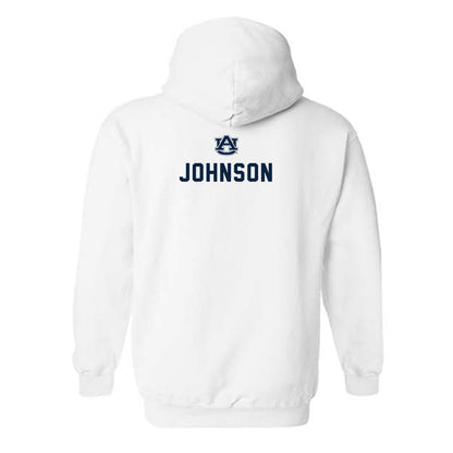 Auburn - NCAA Men's Swimming & Diving : Bradford Johnson - Replica Shersey Hooded Sweatshirt-1