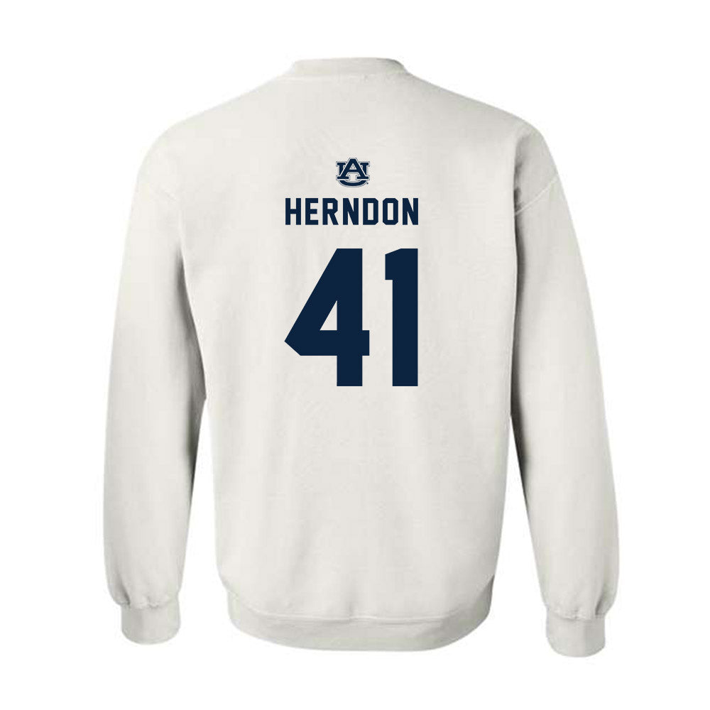 Auburn - NCAA Softball : Abby Herndon - Replica Shersey Crewneck Sweatshirt-1