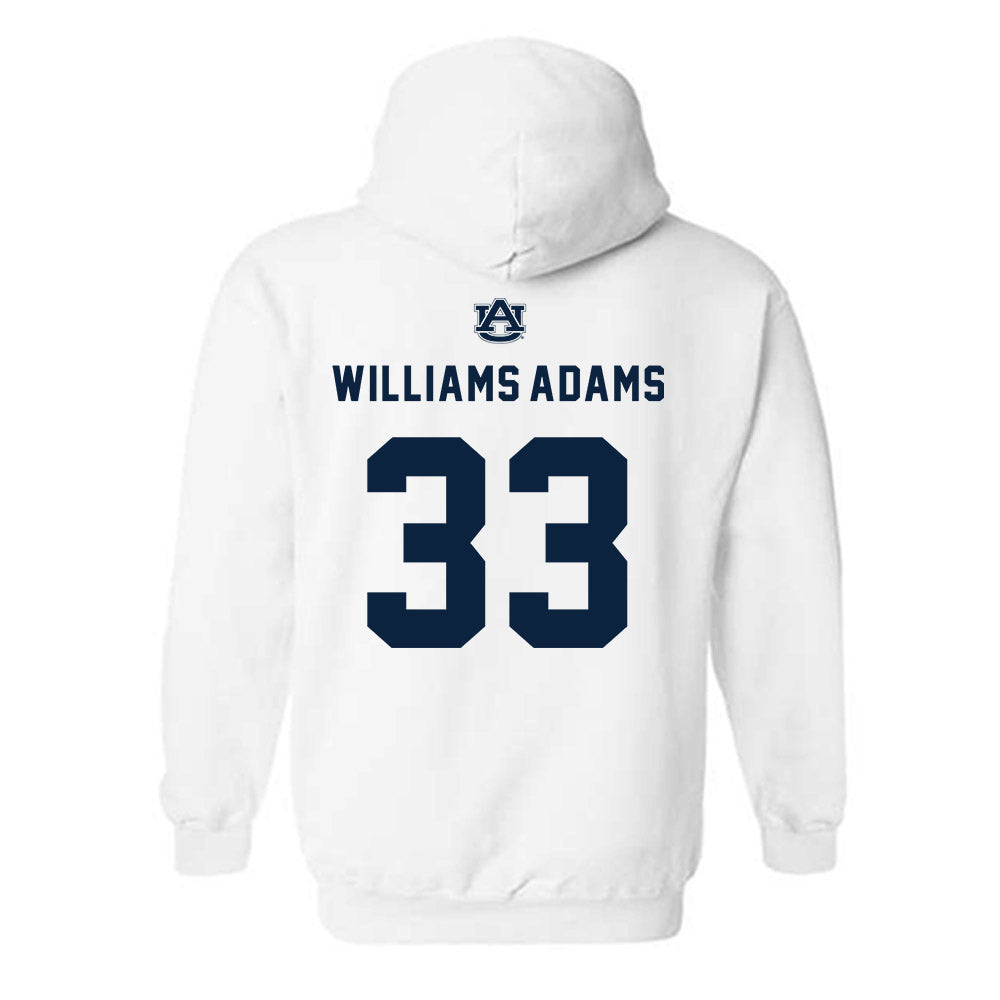 Auburn - NCAA Men's Basketball : Sebastian Williams-Adams - Replica Shersey Hooded Sweatshirt-1
