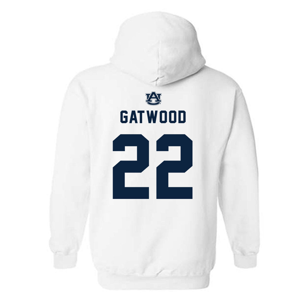 Auburn - NCAA Baseball : Connor Gatwood - Replica Shersey Hooded Sweatshirt-1