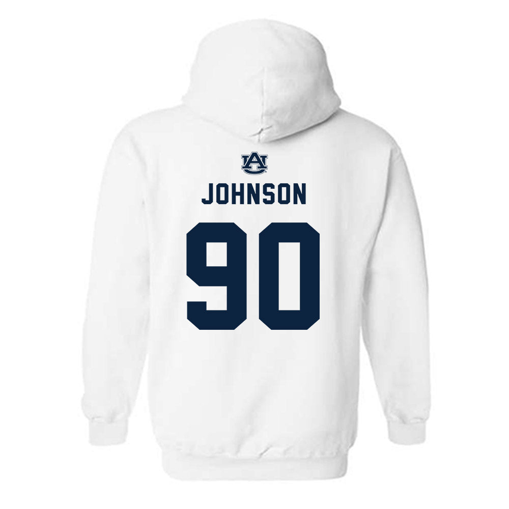 Auburn - NCAA Football : Nathan Johnson - Replica Shersey Hooded Sweatshirt-1