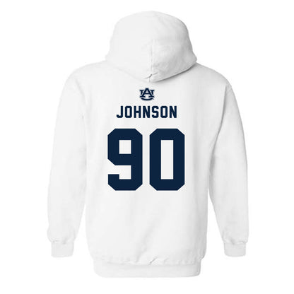 Auburn - NCAA Football : Nathan Johnson - Replica Shersey Hooded Sweatshirt-1