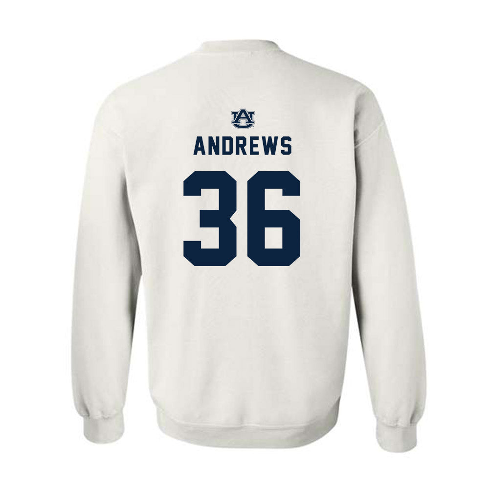 Auburn - NCAA Football : Stuart Andrews - Replica Shersey Crewneck Sweatshirt-1