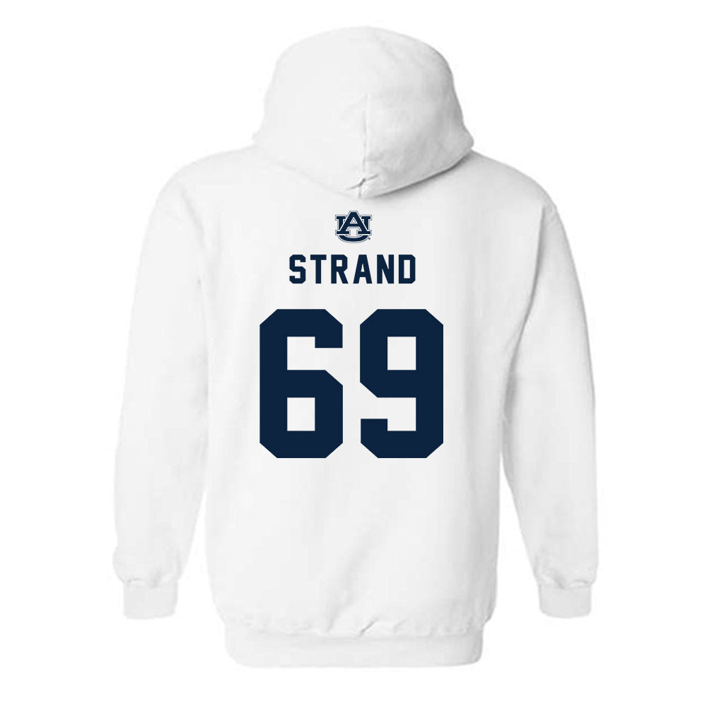 Auburn - NCAA Football : Jacob Strand - Replica Shersey Hooded Sweatshirt-1