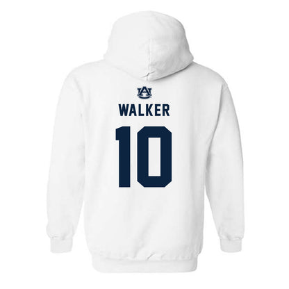 Auburn - NCAA Men's Basketball : Simon Walker - Replica Shersey Hooded Sweatshirt-1