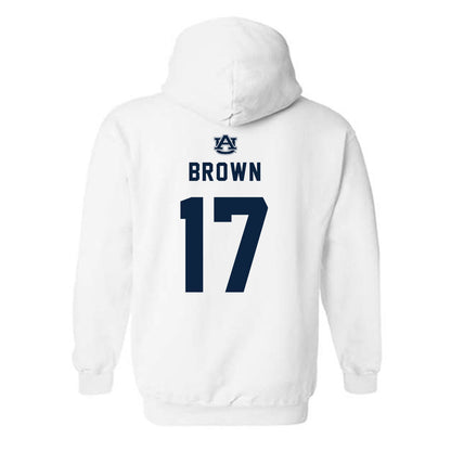 Auburn - NCAA Football : Byrum Brown - Replica Shersey Hooded Sweatshirt-1