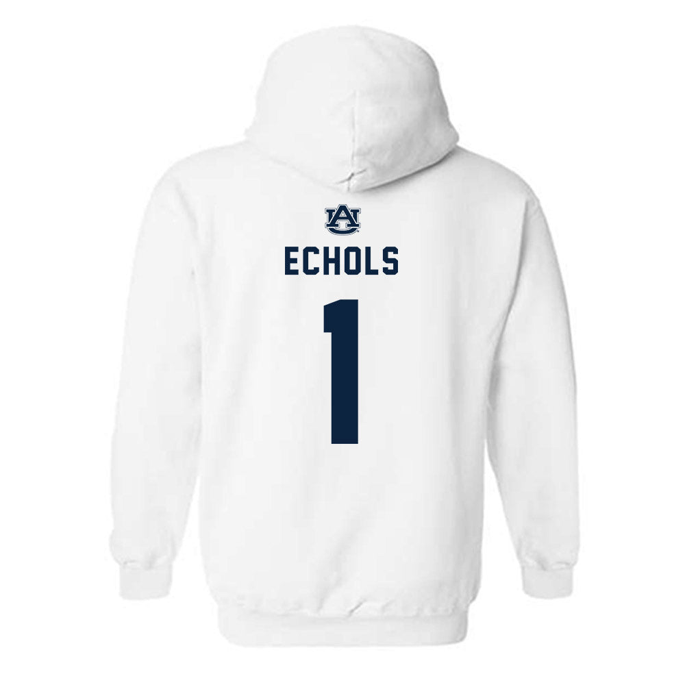 Auburn - NCAA Football : Jonathan Echols - Replica Shersey Hooded Sweatshirt-1