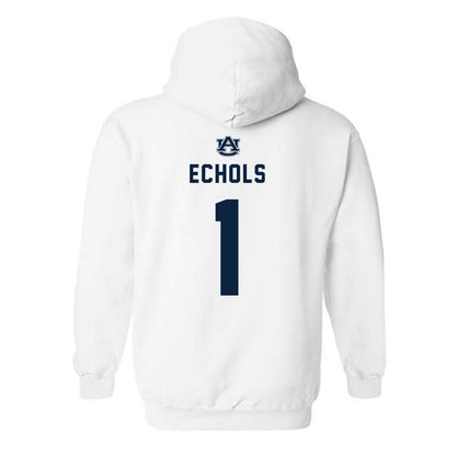 Auburn - NCAA Football : Jonathan Echols - Replica Shersey Hooded Sweatshirt-1