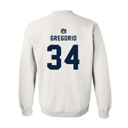 Auburn - NCAA Baseball : Logan Gregorio - Replica Shersey Crewneck Sweatshirt-1
