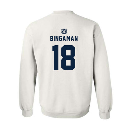 Auburn - NCAA Baseball : Ethin Bingaman - Replica Shersey Crewneck Sweatshirt-1