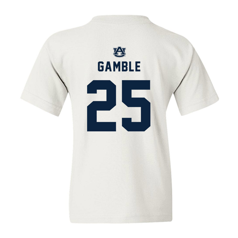 Auburn - NCAA Football : Cole Gamble - Replica Shersey Youth T-Shirt-1