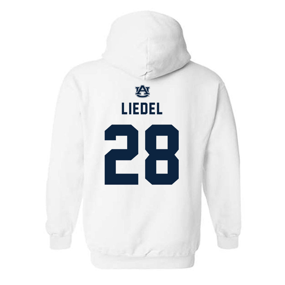 Auburn - NCAA Baseball : Carson Liedel - Replica Shersey Hooded Sweatshirt-1