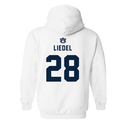 Auburn - NCAA Baseball : Carson Liedel - Replica Shersey Hooded Sweatshirt-1