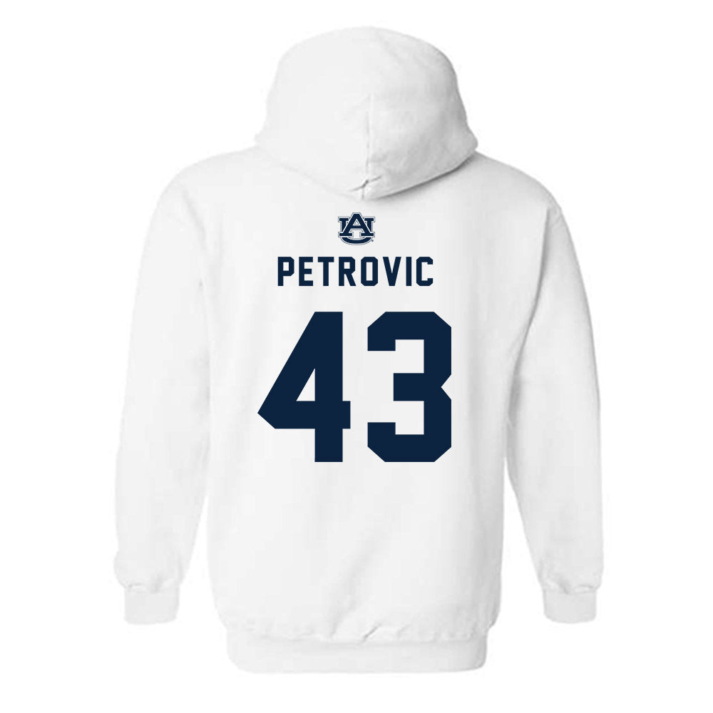 Auburn - NCAA Baseball : Alex Petrovic - Replica Shersey Hooded Sweatshirt