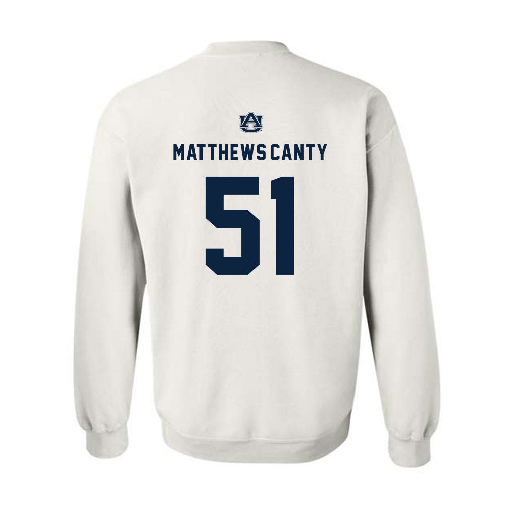 Auburn - NCAA Football : Michael Matthews-Canty - Replica Shersey Crewneck Sweatshirt-1