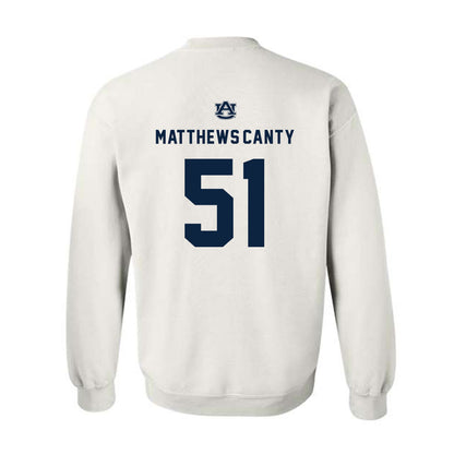 Auburn - NCAA Football : Michael Matthews-Canty - Replica Shersey Crewneck Sweatshirt-1