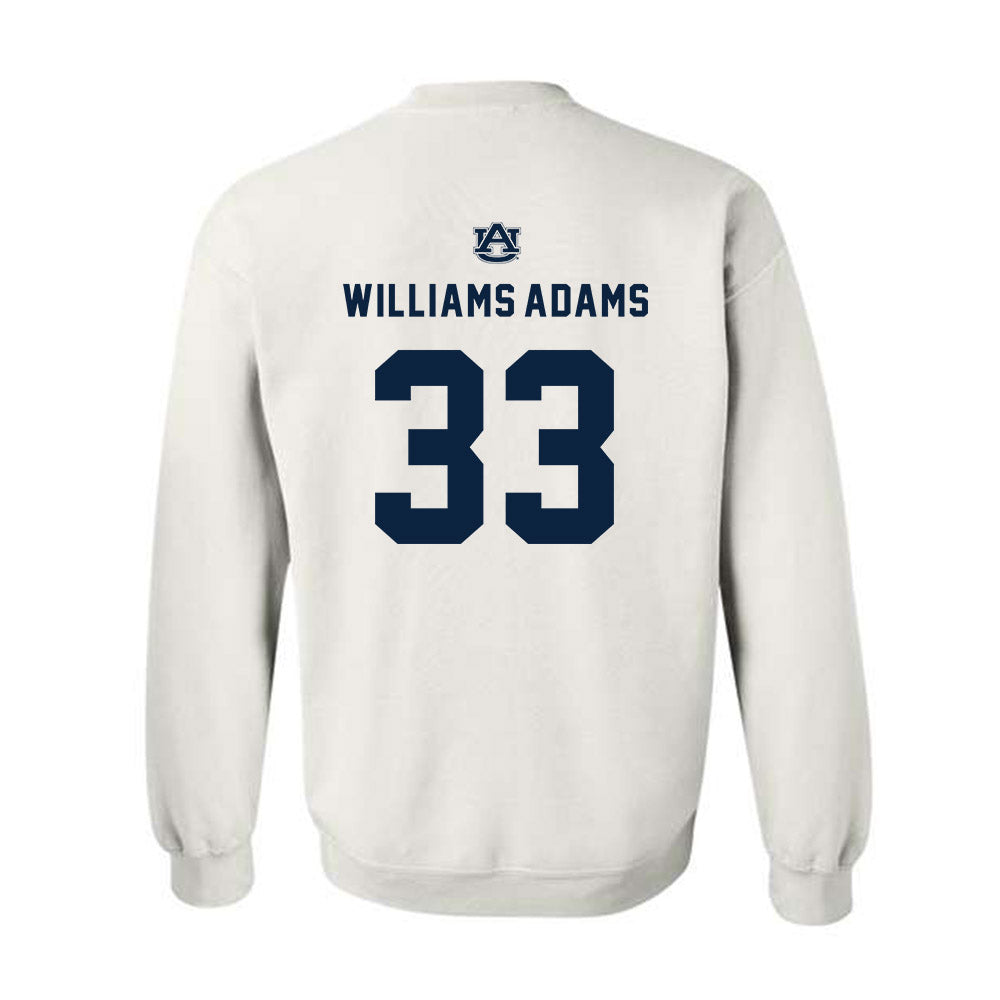 Auburn - NCAA Men's Basketball : Sebastian Williams-Adams - Replica Shersey Crewneck Sweatshirt-1