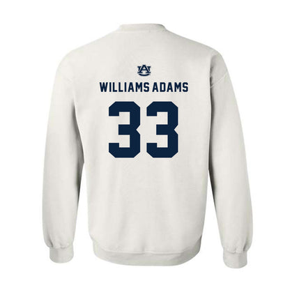 Auburn - NCAA Men's Basketball : Sebastian Williams-Adams - Replica Shersey Crewneck Sweatshirt-1