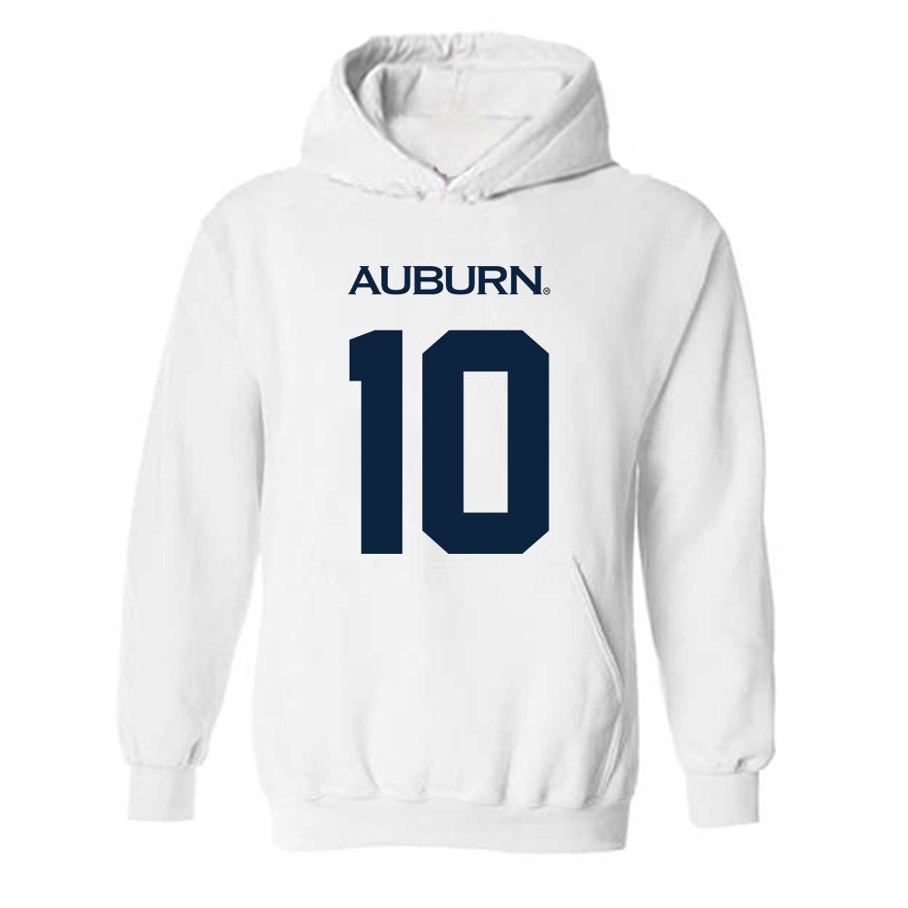 Auburn - NCAA Men's Basketball : Simon Walker - Replica Shersey Hooded Sweatshirt-0