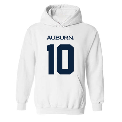 Auburn - NCAA Men's Basketball : Simon Walker - Replica Shersey Hooded Sweatshirt-0