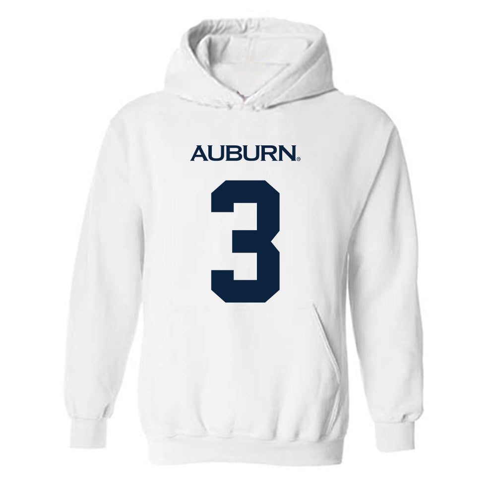 Auburn - NCAA Men's Basketball : George Kimble III - Replica Shersey Hooded Sweatshirt-0