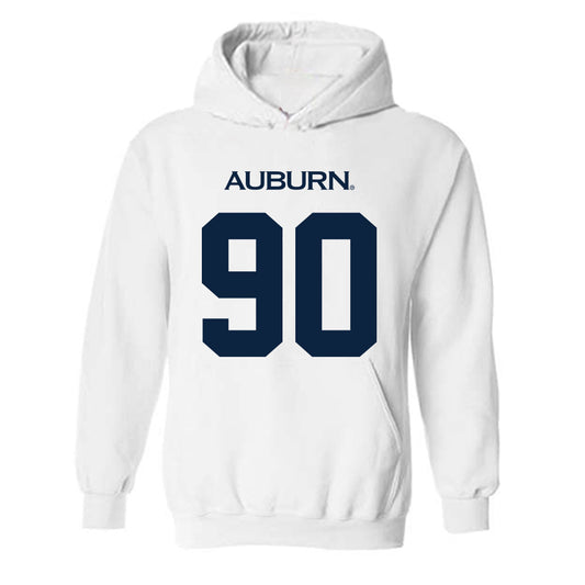 Auburn - NCAA Football : Nathan Johnson - Replica Shersey Hooded Sweatshirt-0
