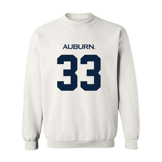 Auburn - NCAA Men's Basketball : Sebastian Williams-Adams - Replica Shersey Crewneck Sweatshirt-0